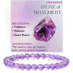 Energy & Love • Natural Stone Elastic Rope Bracelet