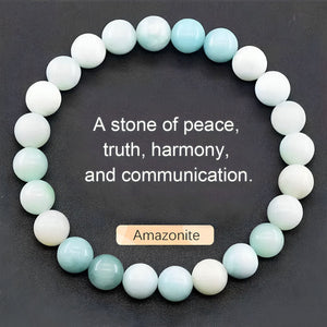 Natural Stone Agate Crystal Beaded Bracelet, Tiger Eye Stone Bracelet