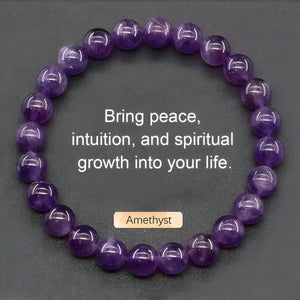 Natural Stone Agate Crystal Beaded Bracelet, Tiger Eye Stone Bracelet