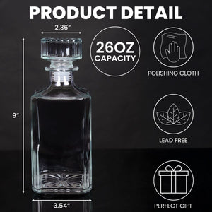 Best Dad Ever - Father's Day Gifts For Dad, Papa, Step-Dad - Custom Decanter