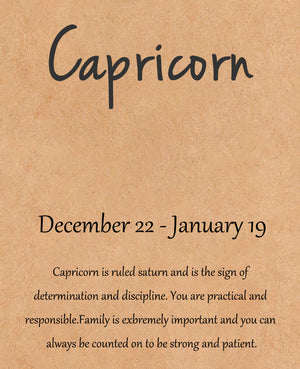 Natural Stone Hand Woven Bracelet With Twelve Constellations Paper Card