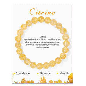 Gemstone Bracelet with Card