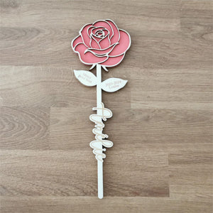 Personalized Double layer Eternal Wooden Flowers For Family