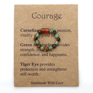 Healing crystals,Beaded elastic ring