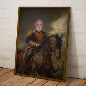 Custom Photo Royal Painting Style For Dad, Grandpa - Personalized Poster/Canvas