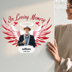 In Loving Memory - Personalized Photo Memorial Decal