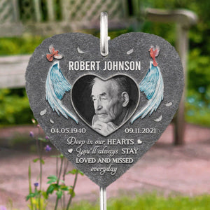 You Will Always Be Loved - Memorial Personalized Memorial Garden Slate & Hook