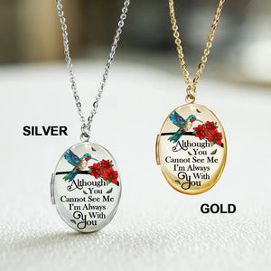 Custom Photo Memorial In Loving Memory Locket Necklace, Forever In My Heart