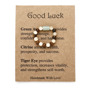 Healing crystals,Beaded elastic ring