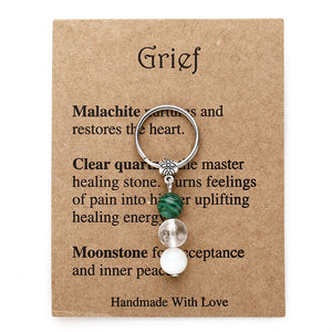 Crystal keychain,Healing crystals,Sad, A new beginning,Love yourself, Good luck with that,Success,Crystal gift