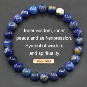 Natural Stone Agate Crystal Beaded Bracelet, Tiger Eye Stone Bracelet