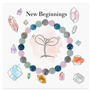 New Beginnings - Natural Stone Healing Encourage Bracelet