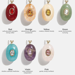Natural Stone Precious Pendant Necklace