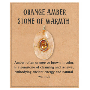Natural Stone Precious Pendant Necklace