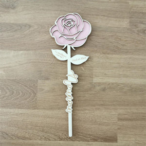 Personalized Double layer Eternal Wooden Flowers For Family