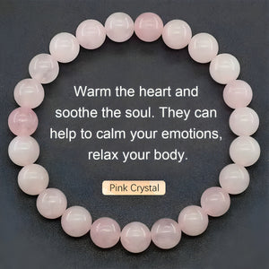 Natural Stone Agate Crystal Beaded Bracelet, Tiger Eye Stone Bracelet