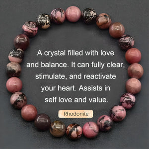 Natural Stone Agate Crystal Beaded Bracelet, Tiger Eye Stone Bracelet
