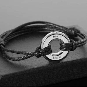 Personalized Memorial Ashes Urn Eternity Circle Bracelet