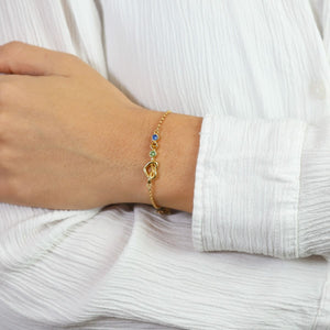 Ties of the Heart - Personalized Adjustable Birthstone Bracelet