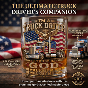 Dad Whiskey Glass β Personalized Gifts For Christian Truck Driver