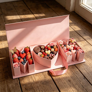 DIY Mom Gift Box, MOM Letter Shaped Fillable Cardboard Box for Mother's Day