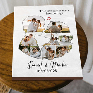 Personalized Couples Canvas Art, Gift For Husband Wife, Couples Wall Art For Bedroom, Wedding Engagement Gift For Couple