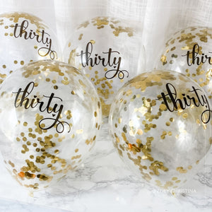 Personalized Sequined Balloons Birthday Party Decorations