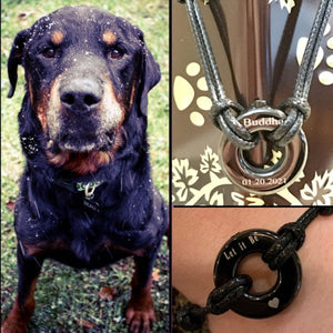 Personalized Memorial Ashes Urn Eternity Circle Bracelet