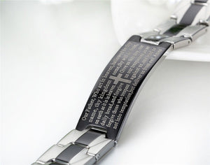 Lord's Prayer Bracelet,Cross Bracelet, Men's Bracelet