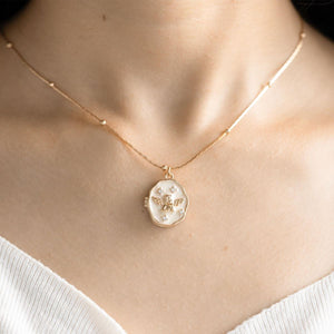 Personalized Photo Locket Necklace with Angel