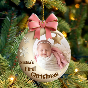 First Christmas Home Decor, Christmas Ornament, Personalized Ornament