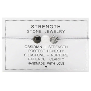 Crystal Bracelet - Real Crystal Jewellery - String Crystal Bracelet - Energy Bracelet