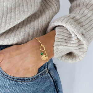 Personalized Knot Bracelet Gift For Her, Best Friend Gift, Maid of Honour Gifts, Sister Birthday Gift