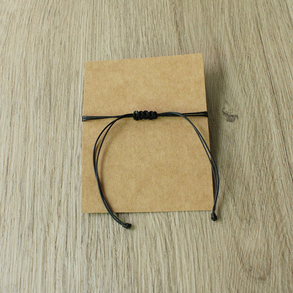 Natural Stone Hand Woven Bracelet With Twelve Constellations Paper Card