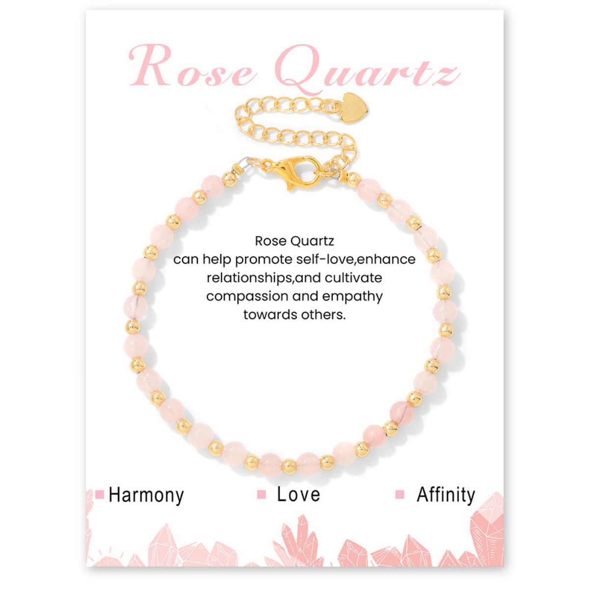 4mm healing stone beaded bracelet