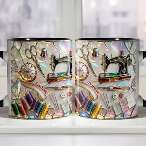 Celebrate Your Creativity Sewing-Themed Mug,Custom Accent Mug,Gift For Craft Enthusiasts