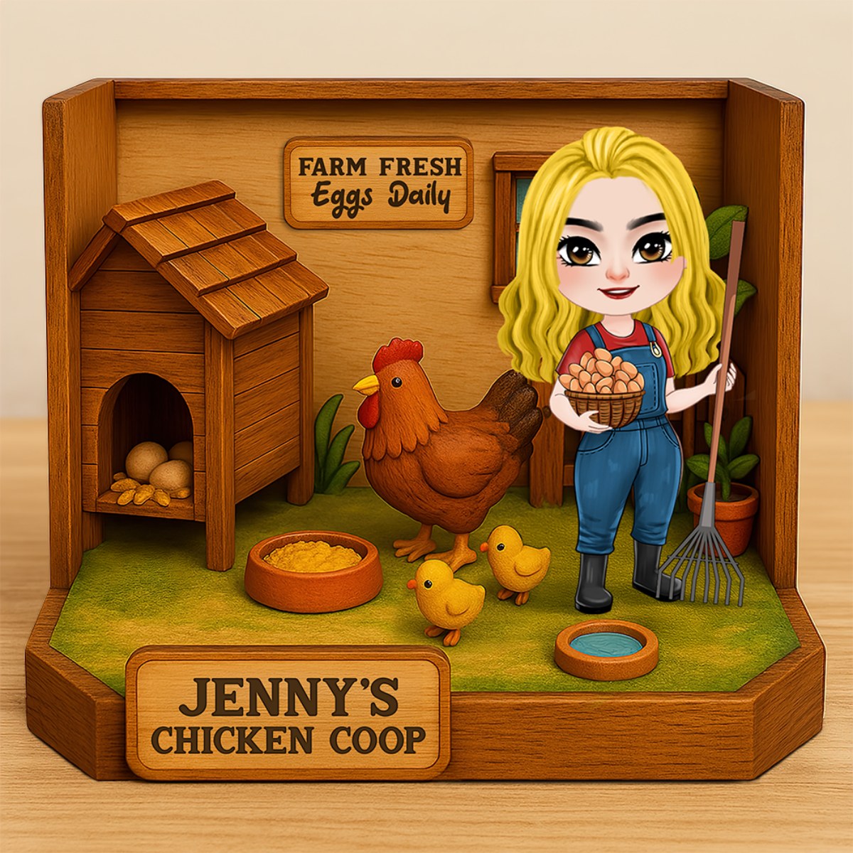 Personalized Gifts For Farmer Plaque Chicken Coop