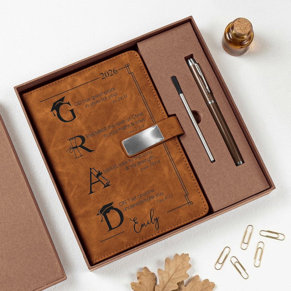 God Has Great Plans For You Graduation Motivation Personalized Notebook Set