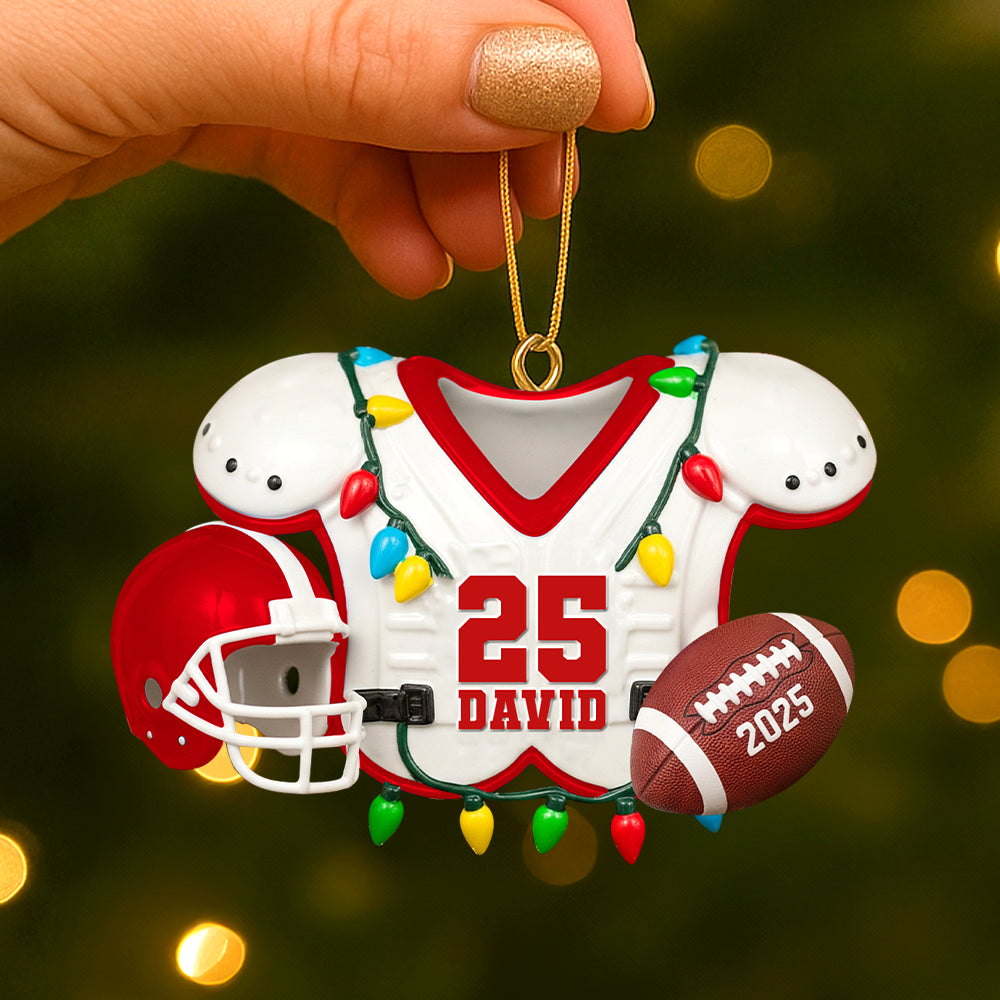 Personalized Gifts For American Football Lovers Christmas Acrylic Ornament