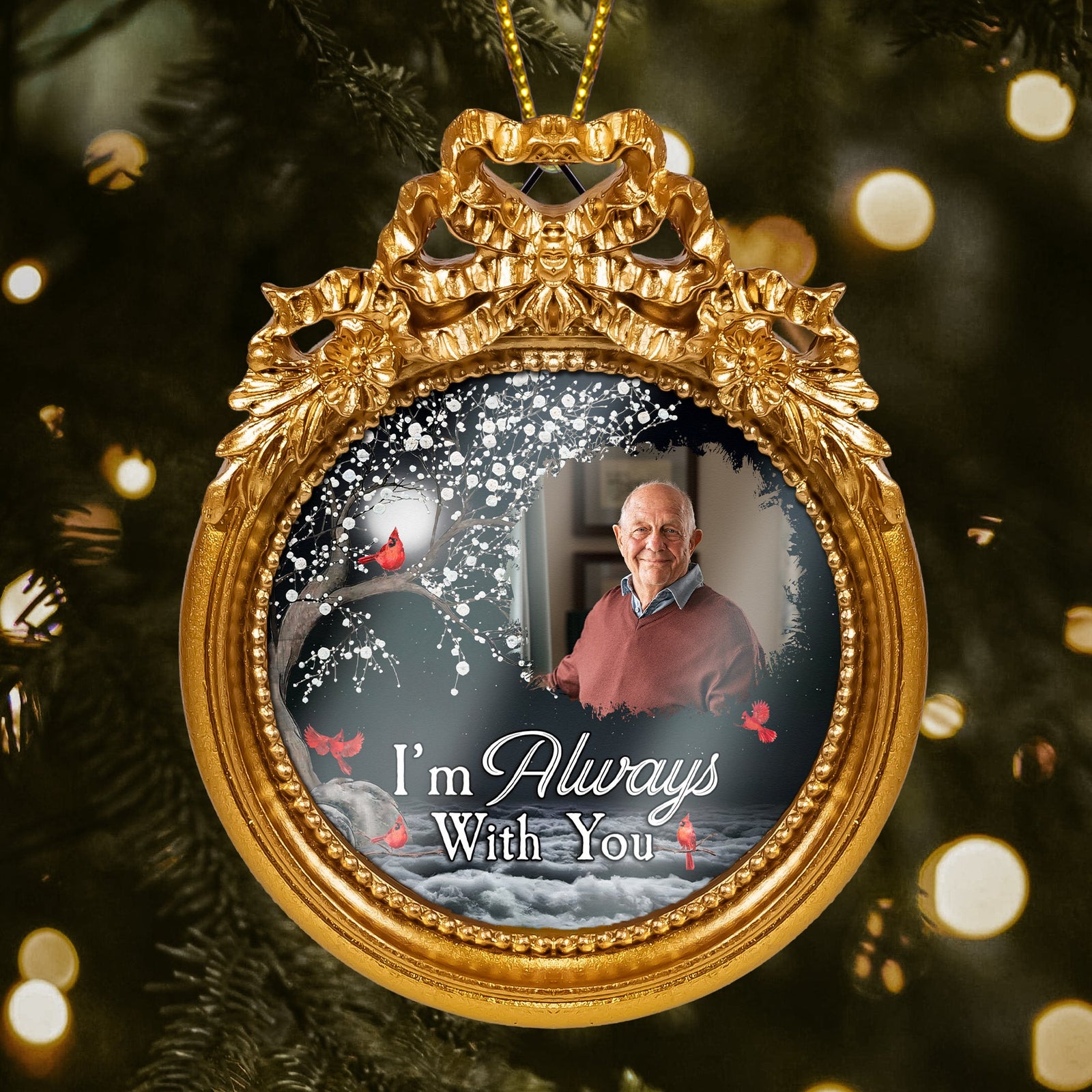 Memorial Gift I'm Always With You - Personalized Vintage Picture Frame