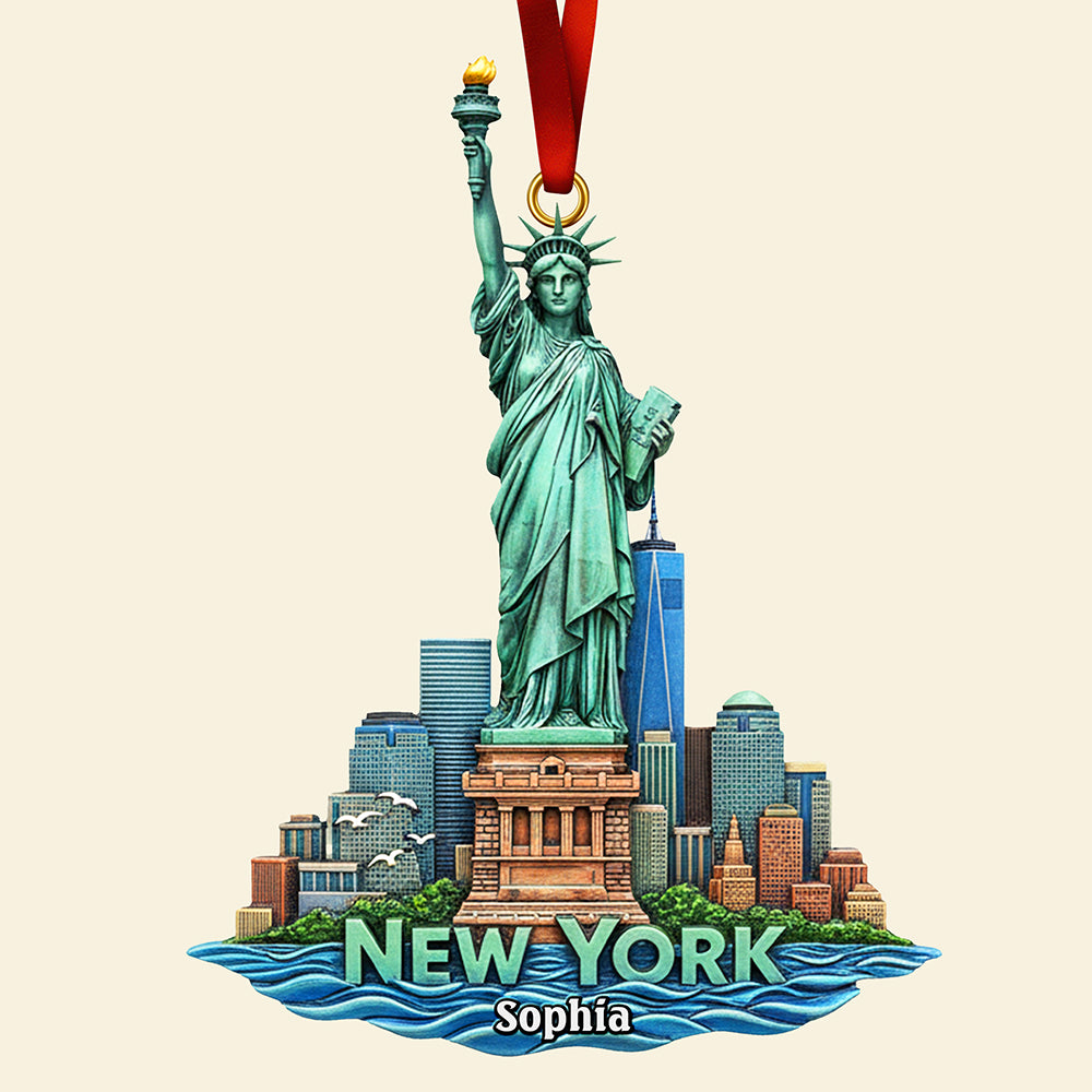 Personalized Christmas Gift - Iconic Destinations Ornament