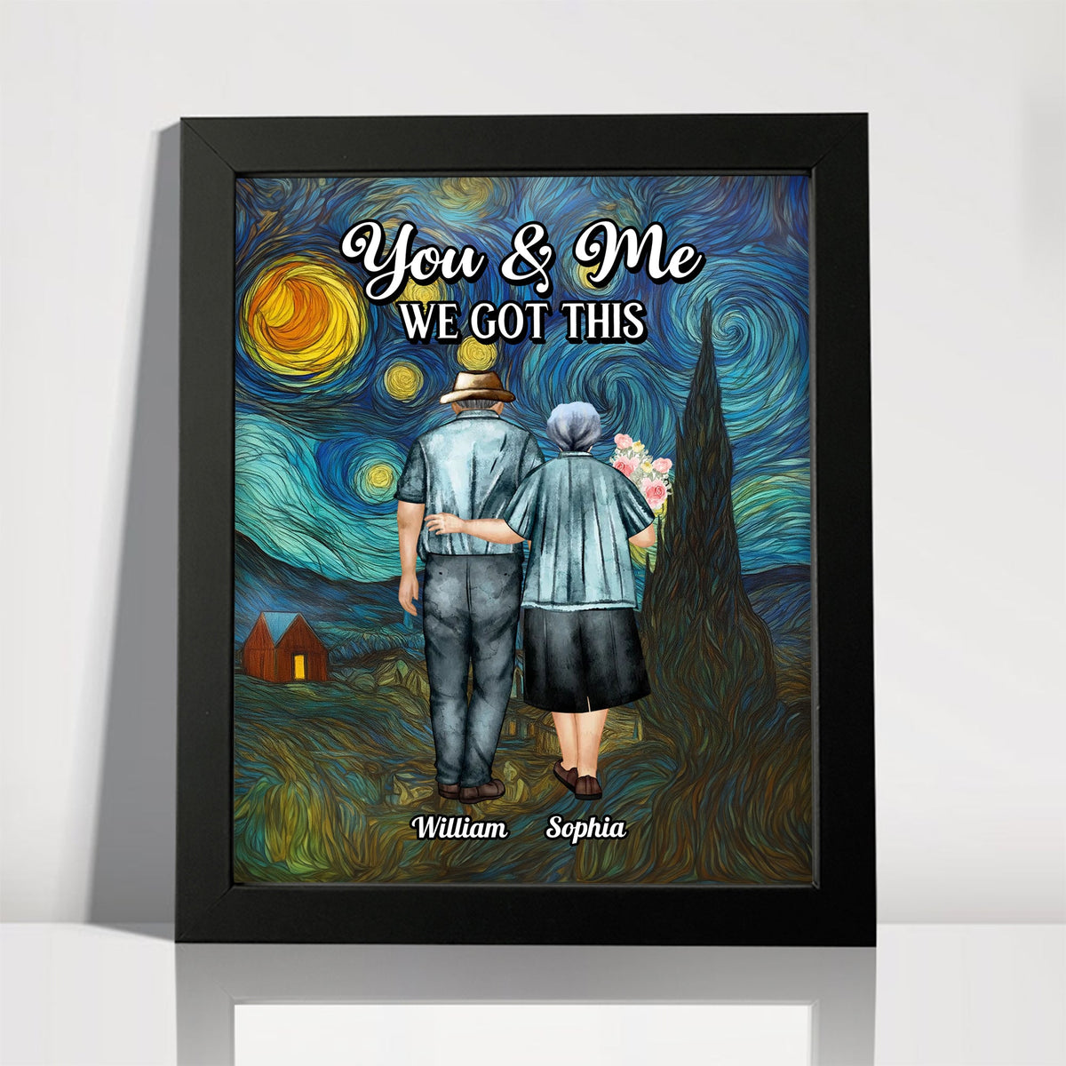 You & Me We Got This Starry Night Personalized Picture Frame Anniversary Gifts For Couple