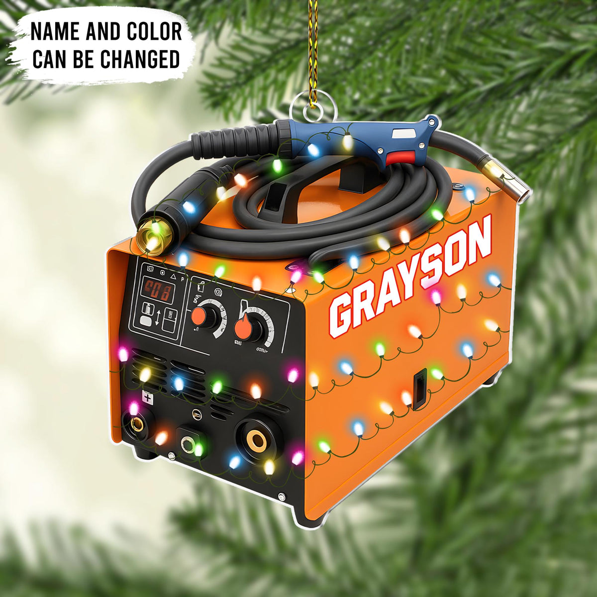 Personalized Welder Ornament,Welding Tool Ornaments for Christmas Tree