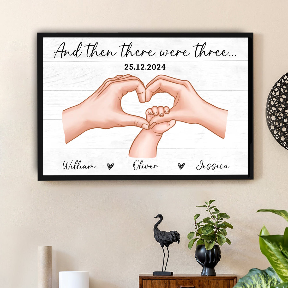 Personalized First-Time Parents Canvas: A Tribute to Love, Celebrating a Special Moment