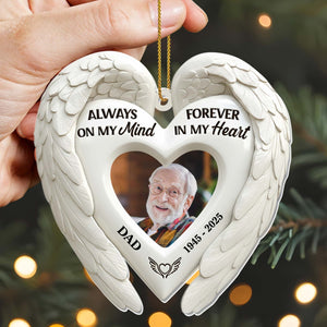 Angel Wings Memorial Personalized Acrylic Ornament