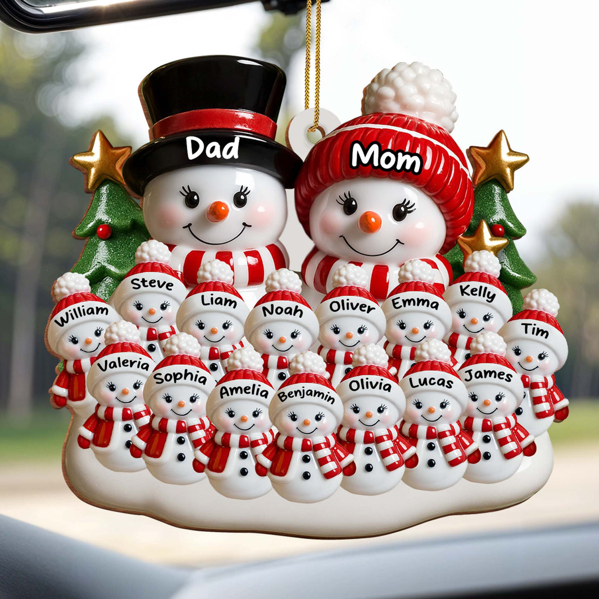 Create A Heartwarming Family Christmas, Personalized Wood Ornament, Gift For Family