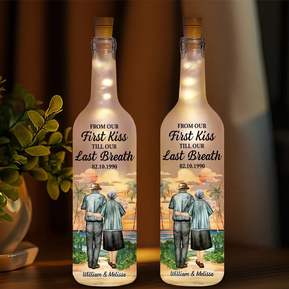 From Our First Kiss - Personalized Custom Bottle Lamp