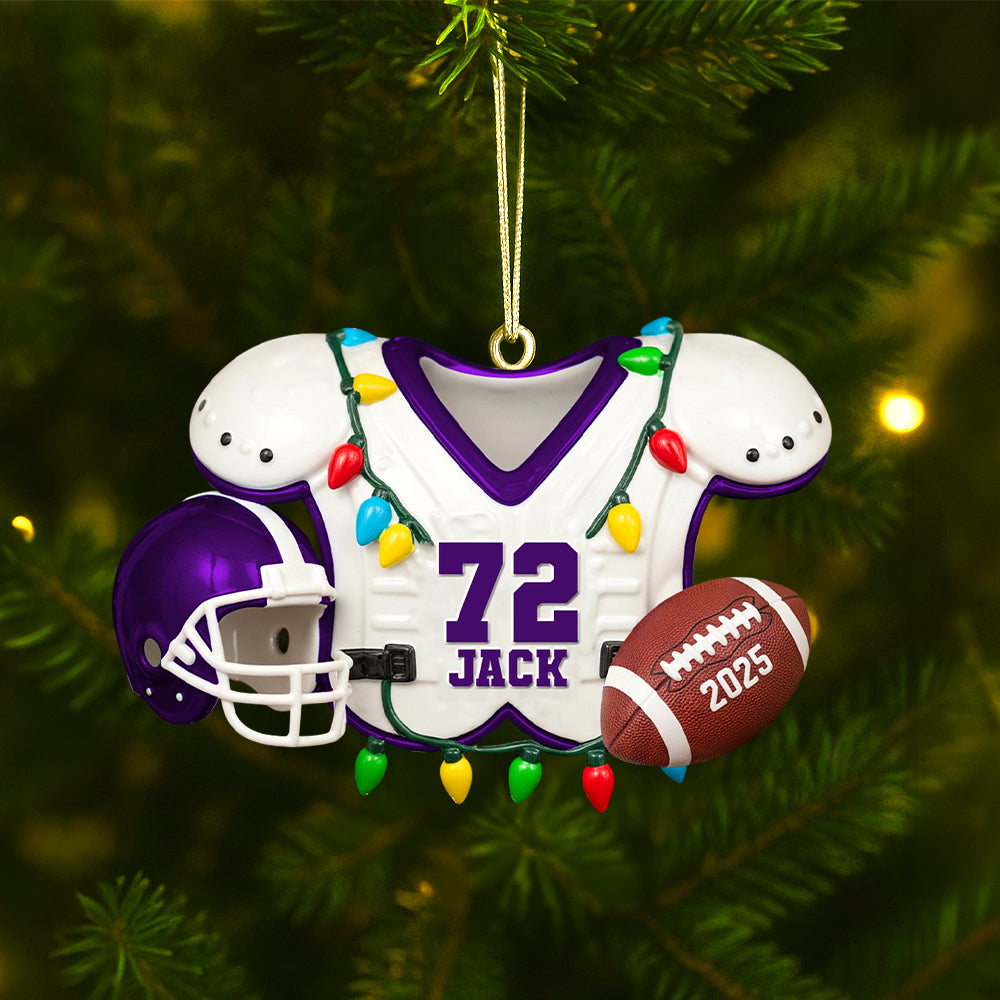 Personalized Gifts For American Football Lovers Christmas Acrylic Ornament