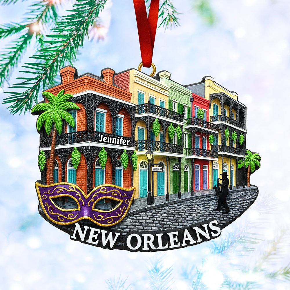 Personalized Christmas Gift - Iconic Destinations Ornament