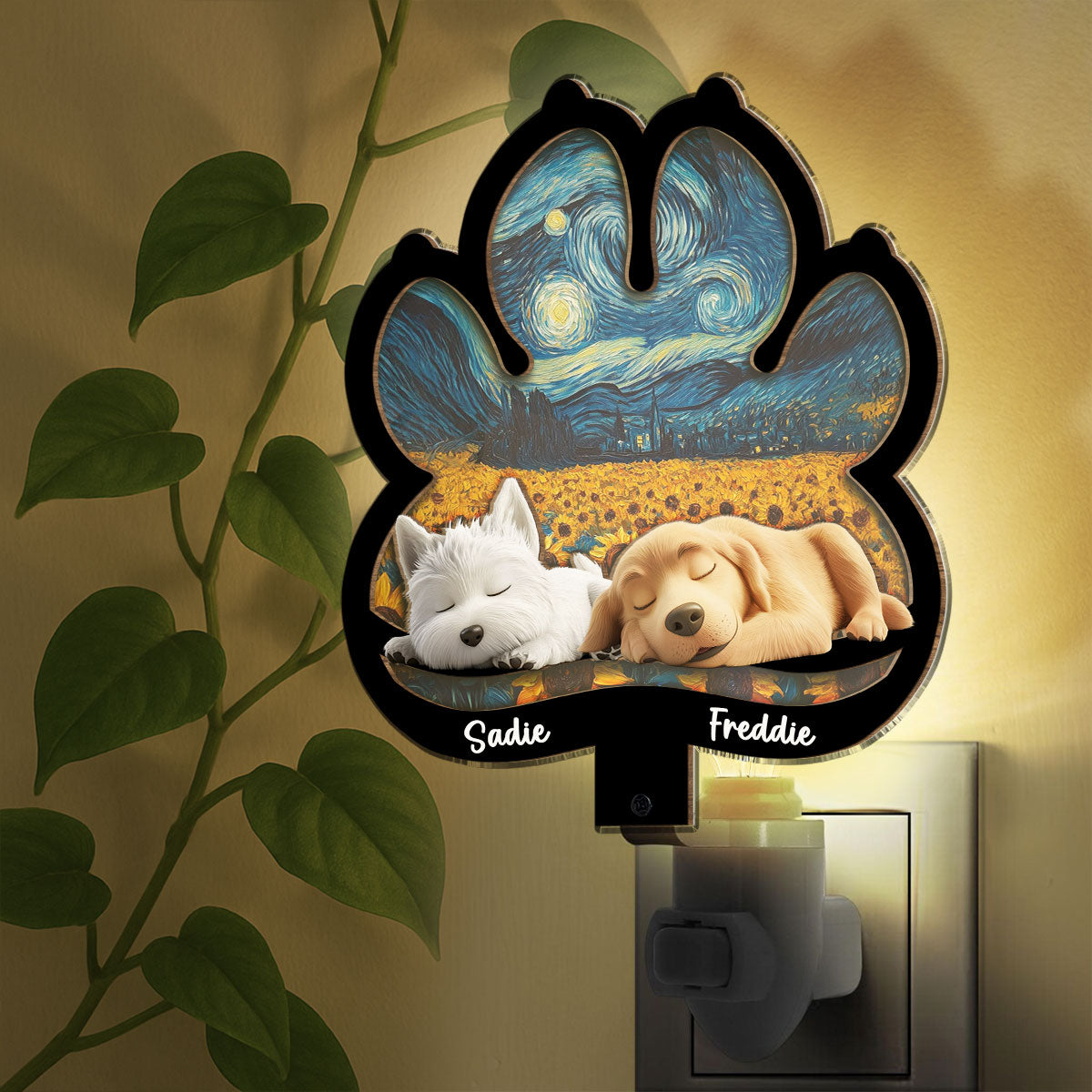 Lay Here With Me - Personalized Custom Wood And Acrylic Night Light